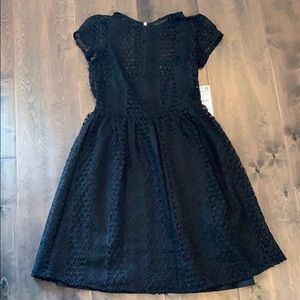 Zara black lace dress